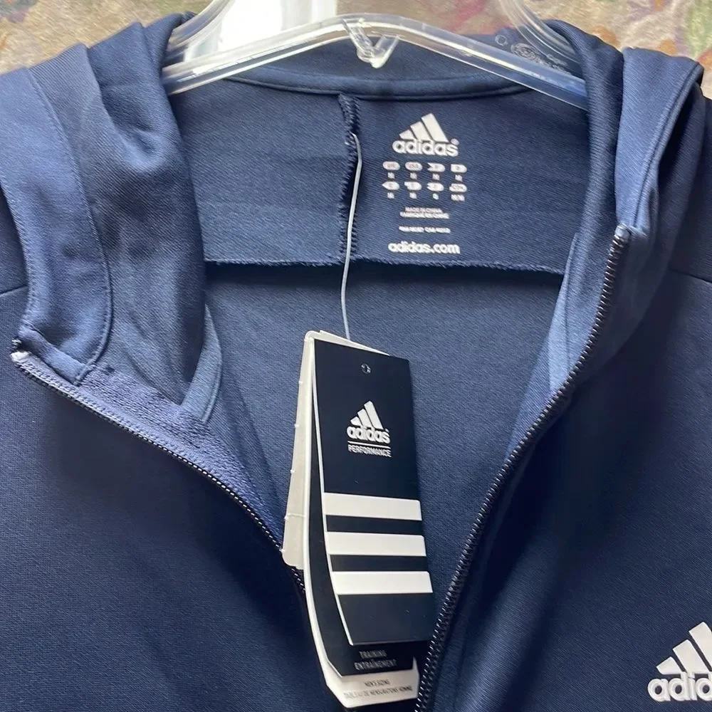 Adidas zippered hoodie competition jacket - Picture 5 of 6